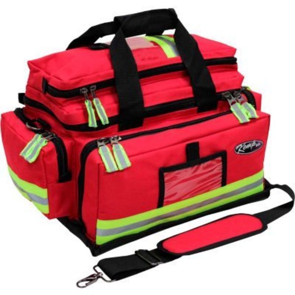 Kemp Usa Kemp Large Professional Trauma Bag, Red, 10-104-RED 10-104-RED